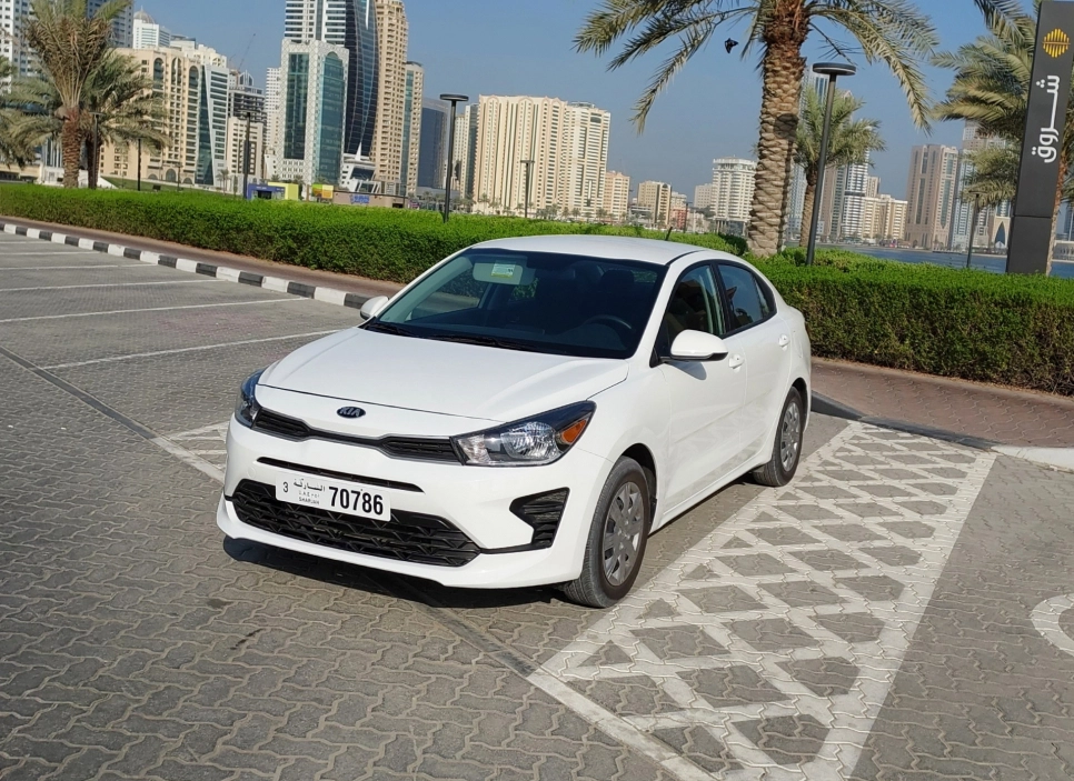 Rent Kia Rio Sedan 2021 in Ajman-pic_1