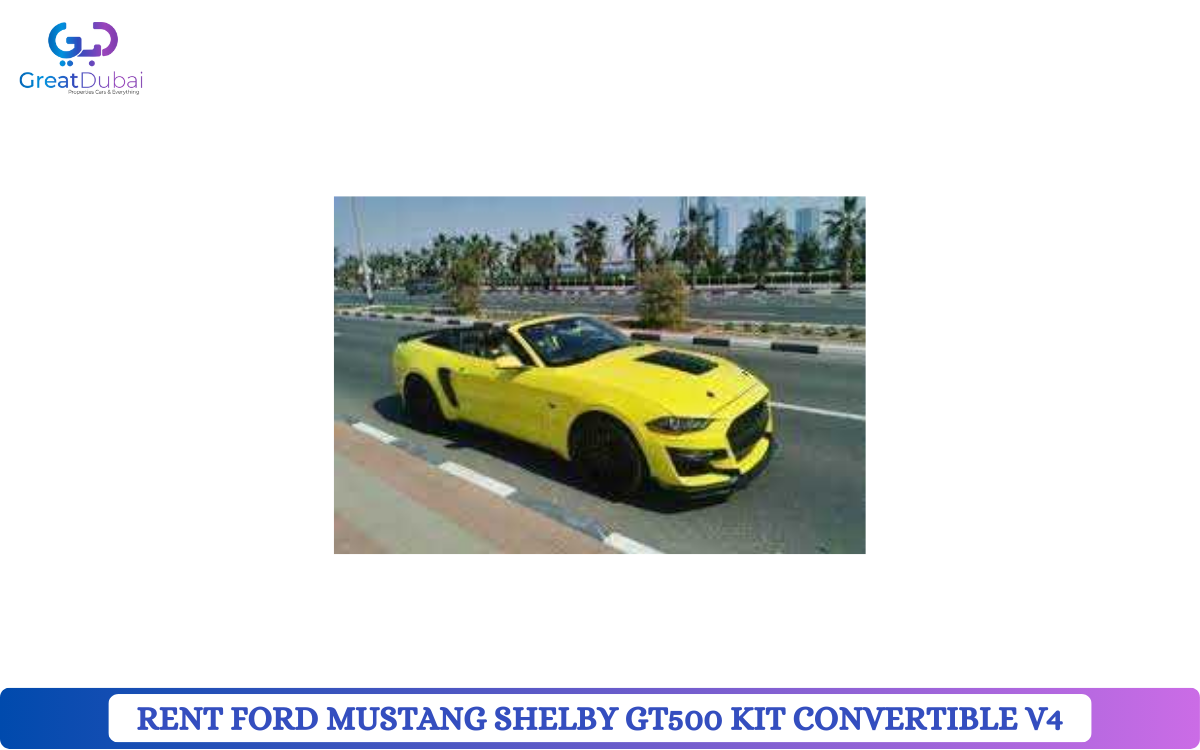 RENT FORD MUSTANG SHELBY GT500 KIT CONVERTIBLE V4 2018 IN DUBAI-image