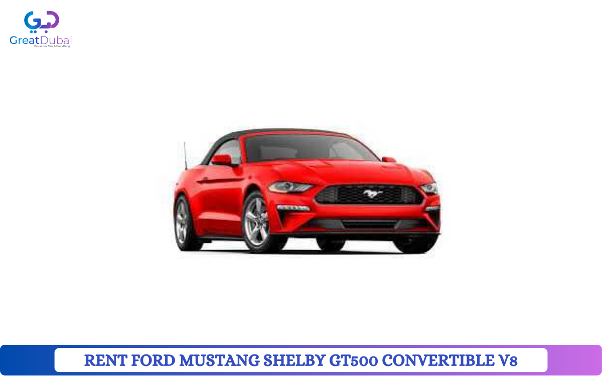 RENT FORD MUSTANG SHELBY GT500 CONVERTIBLE V8 2019 IN DUBAI-image